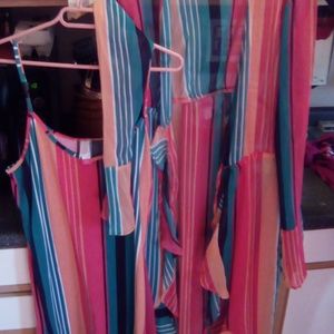 sun dress with cardigan